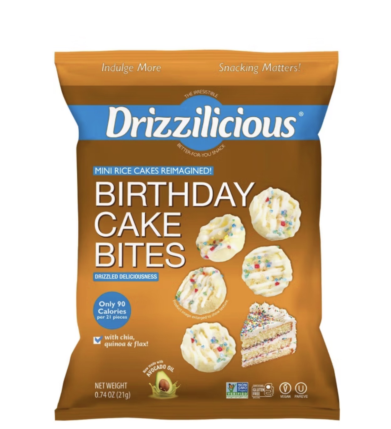 Drizzilicious Birthday Cake Rice Cakes