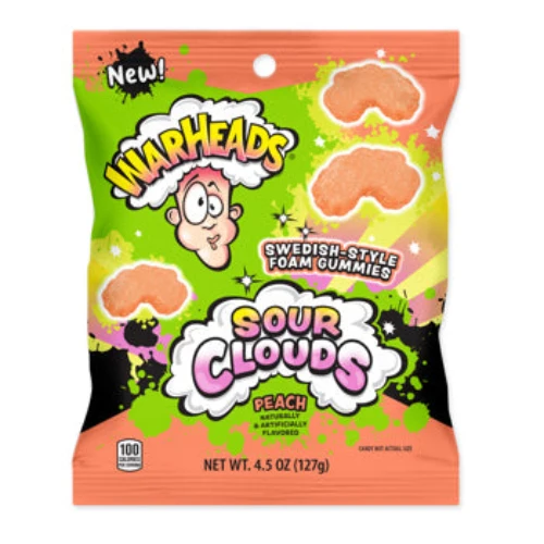 Warheads Peach Sour Clouds